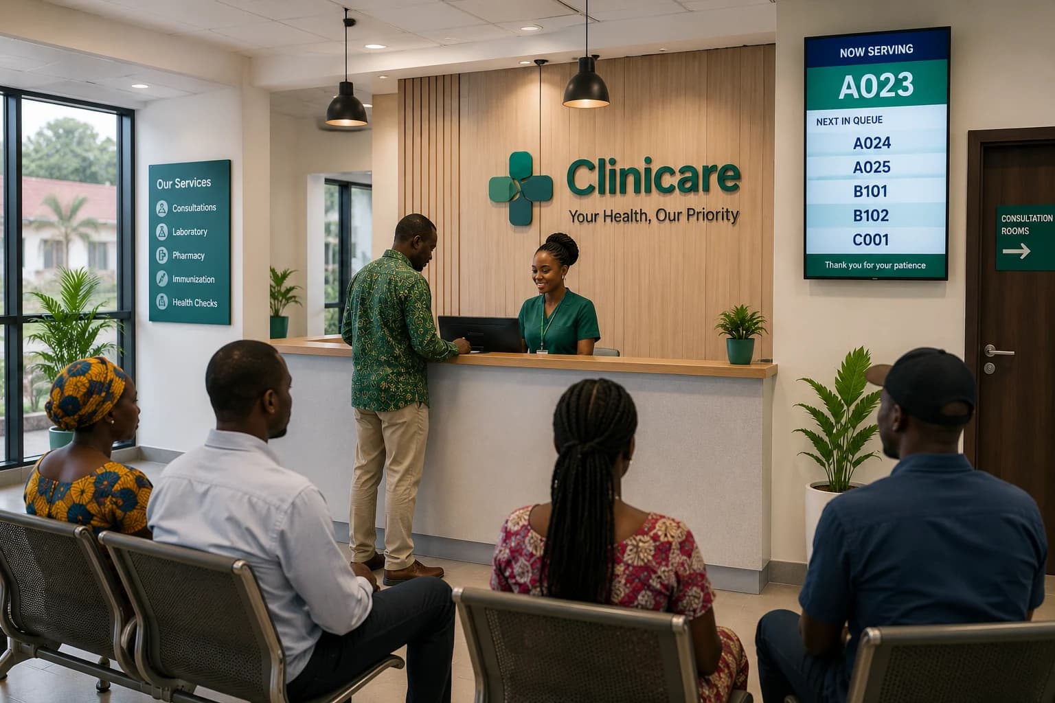 Reception & Patient Queue